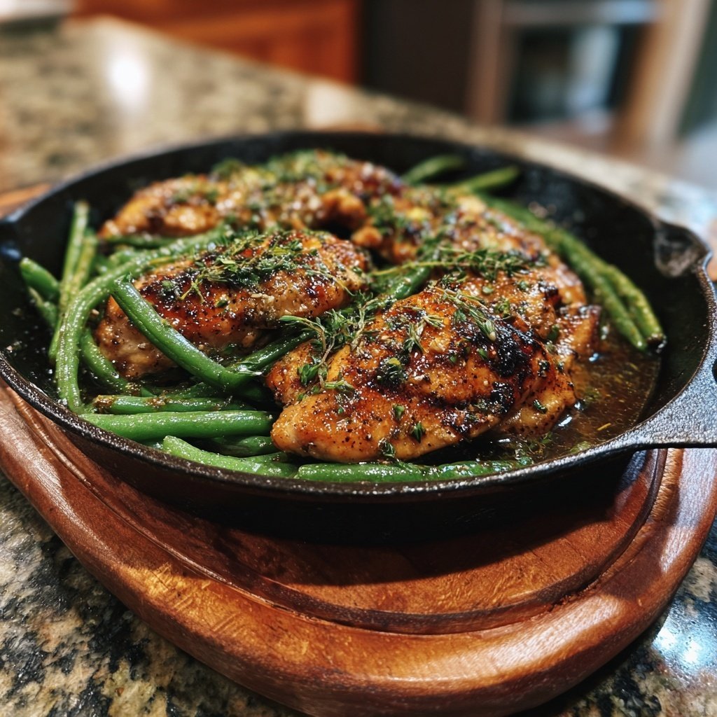 Herbed Chicken & Green Bean Skillet