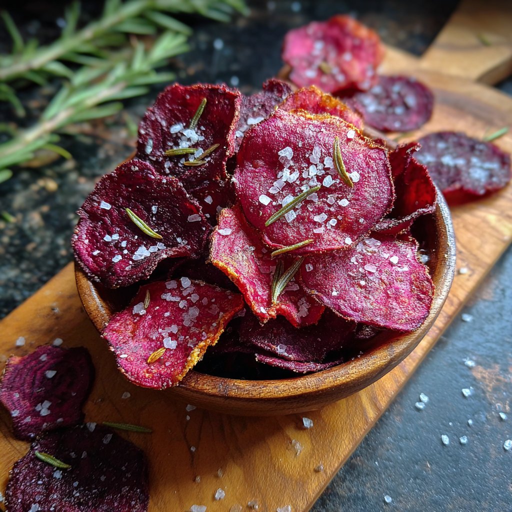 Homemade Beetroot Chips Surprise