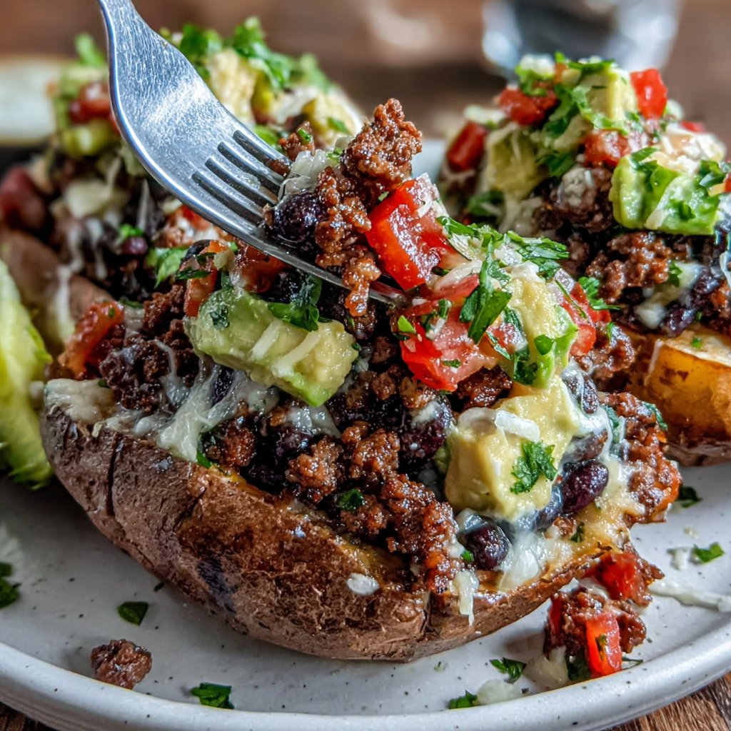Taco Stuffed Sweet Potatoes
