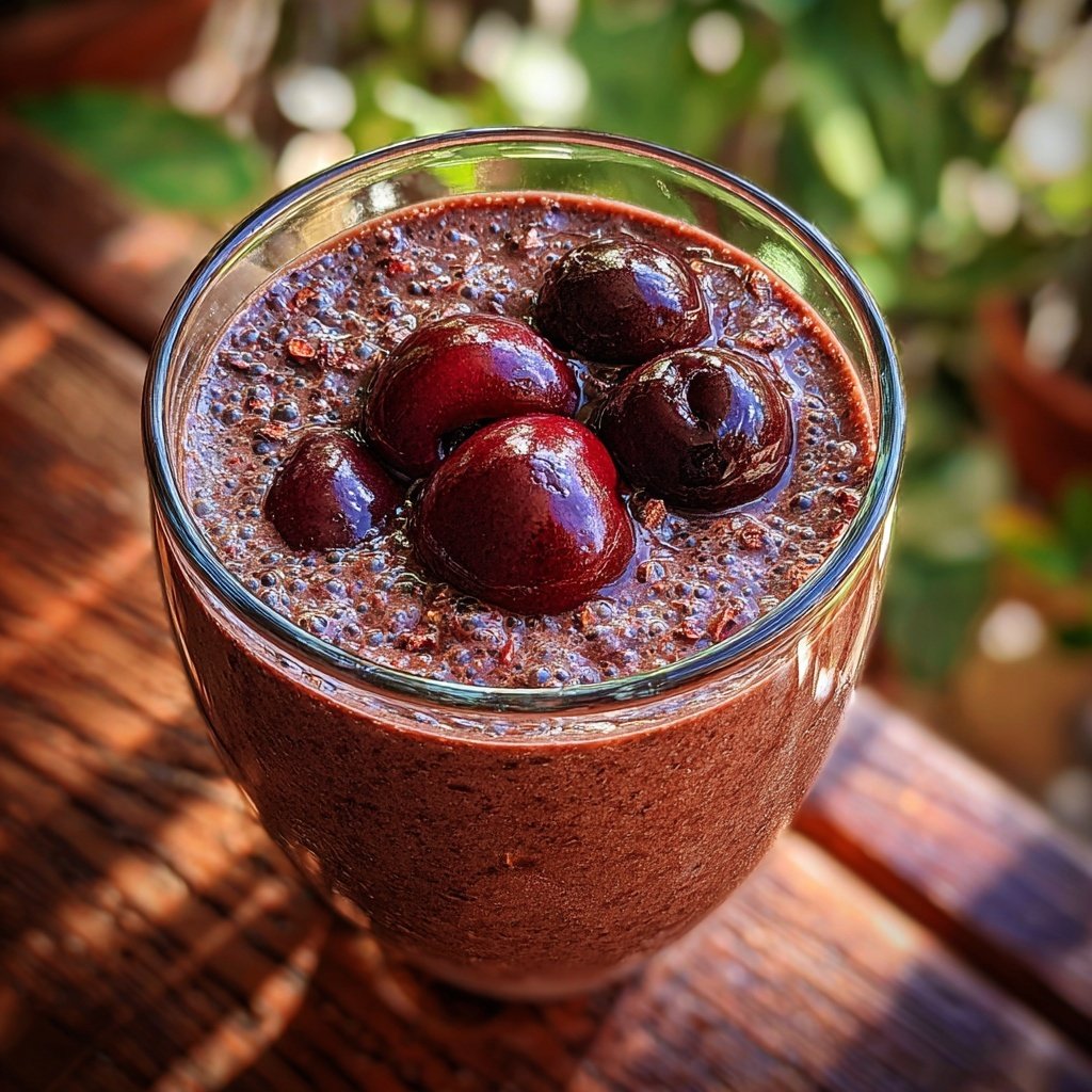 Chocolate Cherry Almond Smoothie