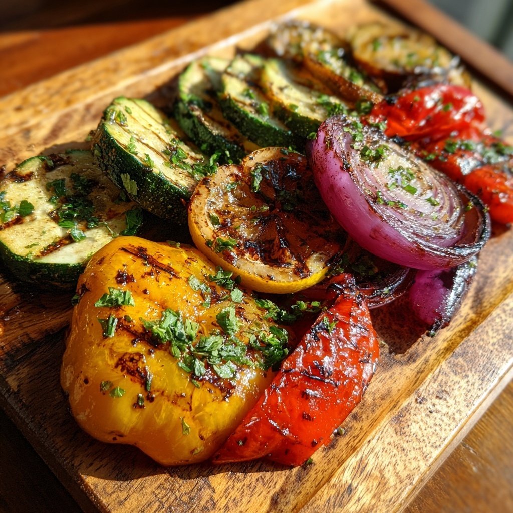 Healthy Lemon Herb Grilled Veggies