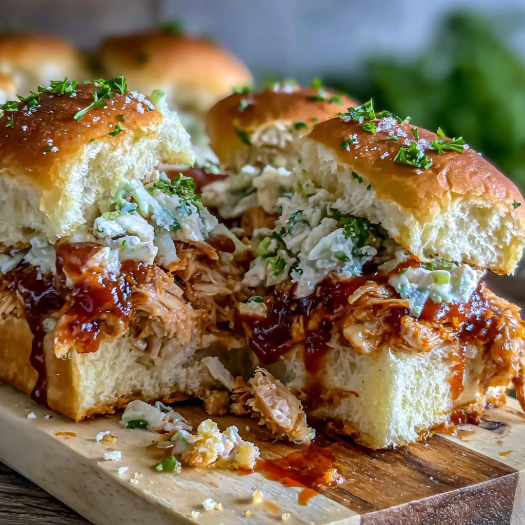 BBQ Pulled Chicken Sliders