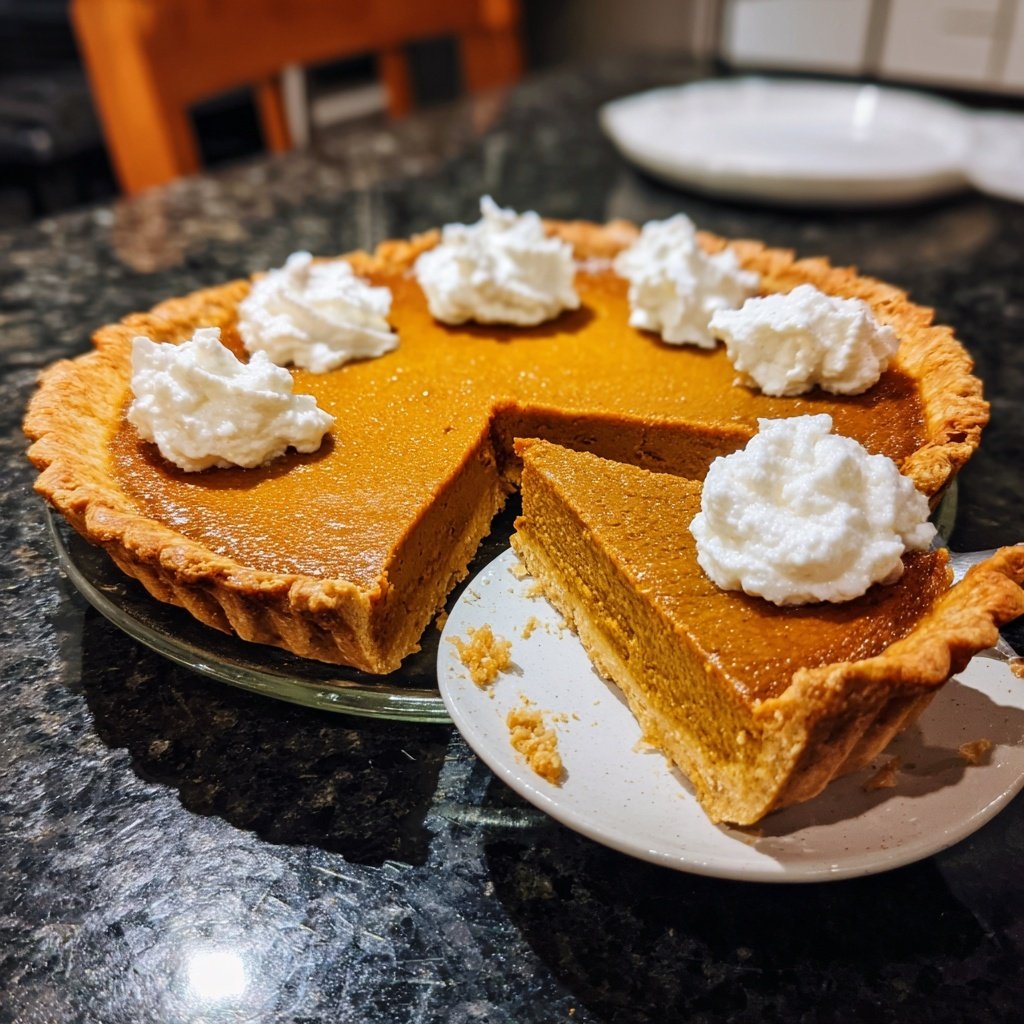 Festive Spiced Pumpkin Pie