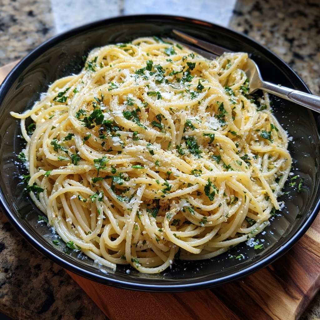 Quick Garlic Butter Pasta